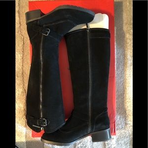 Donald J. Pliner Black Sport Suede Boots